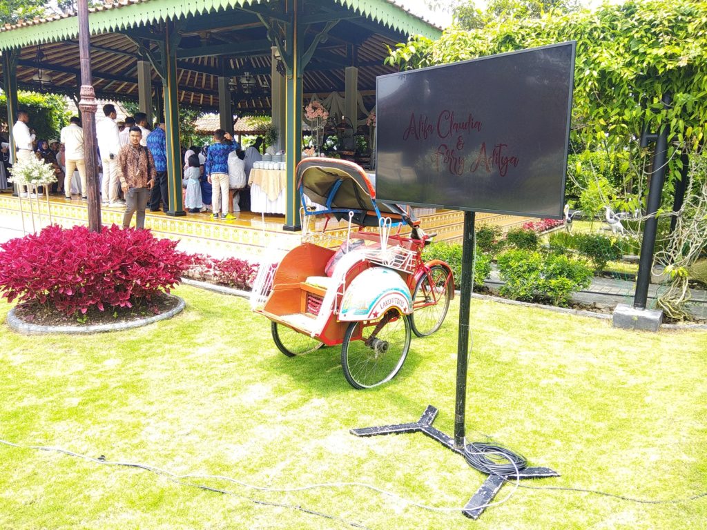 TV LED Untuk Wedding Event